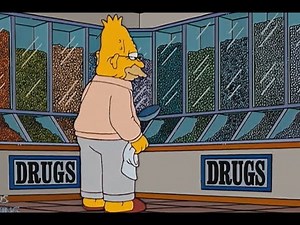 The Simpson - Grampa Goes To A Drug Store In Canada!