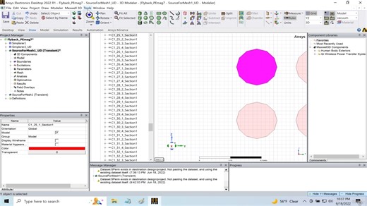 11. Maxwell 3D Shield winding and setting up mesh