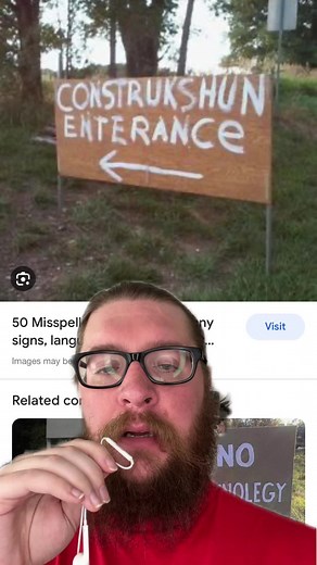#greenscreen misspelled signs #foryoupage #comedy