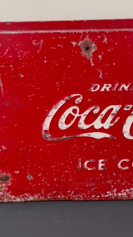 Vintage Metal Coca-cola Sign | Coca-cola Advertising | Coke Memorabilia | Coke Merchandise - Etsy
