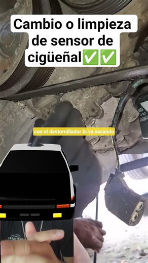 How to remove the crankshaft sensor #drivingtest #mechanics