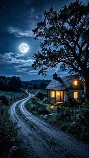 Peaceful Countryside Night 🌙 Relaxing Nature Sounds & Calm Village Ambience