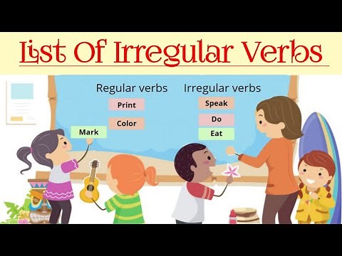 List of irregular verbs in English| Common irregular verbs | English to know