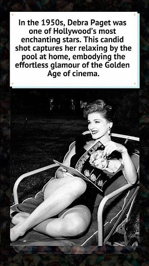 Debra Paget’s 1950s Poolside Glamour ☀️