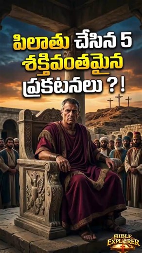 పిలాతు చేసిన 5 గొప్ప ప్రకటనలు | Pontius Pilate History in Telugu | Bible Facts Telugu