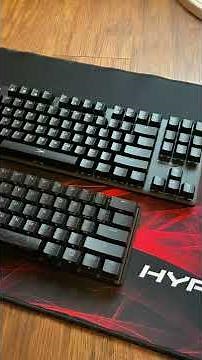 HyperX Aqua vs Red switches (Tactile vs Linear) #shorts