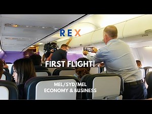Rex First Flight! Melbourne/Sydney/Melbourne Economy & Business Class.