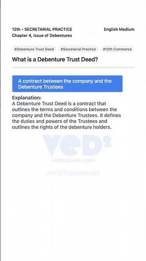Understanding Debenture Trust Deed in Secretarial Practice