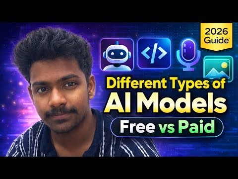Different Types of AI Models Explained | Free vs Paid AI Tools (2026 Guide)