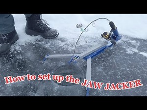 How to set up the Jaw Jacker for ice fishing! Might as well get another line in the water, right?