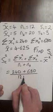 Find Combined Standard Deviation #standarddeviation #variance #stats #statistics #math #mathematics