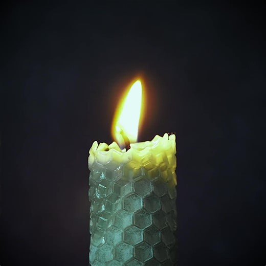 Tide Pool Blue Color Beeswax Taper Candles: Hand-rolled Honeycomb Texture, Set of 2 - Etsy