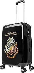 Harry Potter Suitcase for Kids Teens Hogwarts Hard Shell Luggage Rolling Suitcase 4 Wheels Travel Essentials Vacations Trips (M/L26”xW16.5”, 60L, Black)