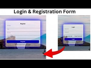 How To Create Login & Registration Form Using Html Css And Javascript