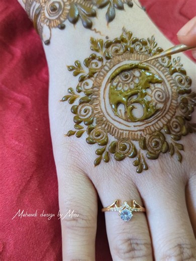 408K views · 4.3K reactions | Flower Mandala Mehndi Design  | Mehendi design by Mitu | Facebook
