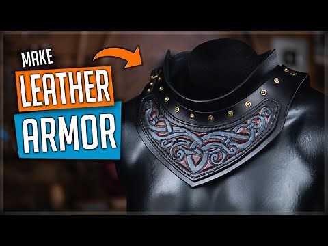 How to Make LEATHER ARMOR - PART 4 - Gorget