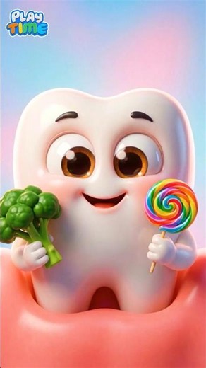 Kids Learn Eat Healthy Food | Brush Your Teeth | Baby Cartoon Nursery rhymes #shorts