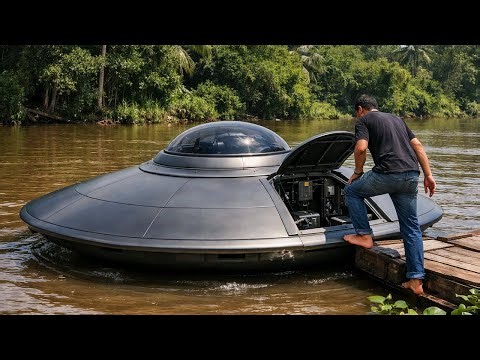 Building DIY UFO Boat With Car Engine – Start to Finish Build!