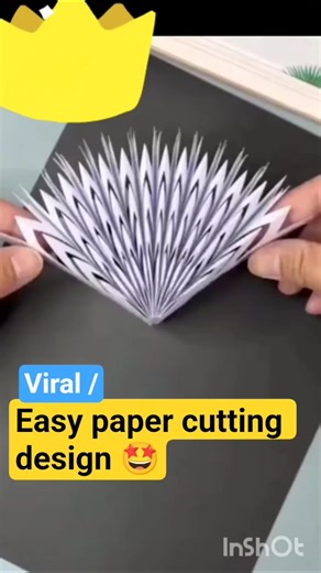 viral /easy paper cutting design#@ 🤩 quick paper cutting design 🤩