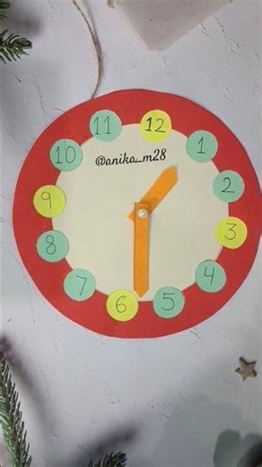 2D clock maths project #handmade#diy#schoolproject #mathsproject