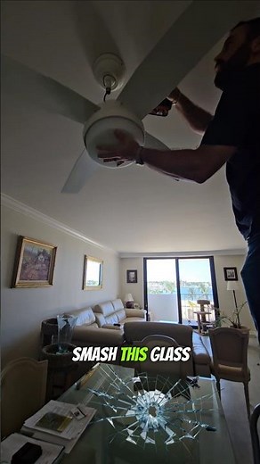 How to fix a falling ceiling fan! Palm Beach Gardens FL. Simon Electric