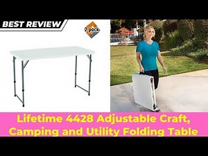 Lifetime 4428 Table Review | Adjustable and Folding