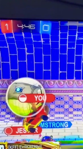 POV when you want to make an easy shot a hard shot in Rocket League ￼