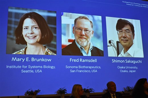 The Nobel Prize in medicine goes to 3 scientists for key immune system discoveries