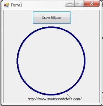 Draw Ellipse in VB.NET