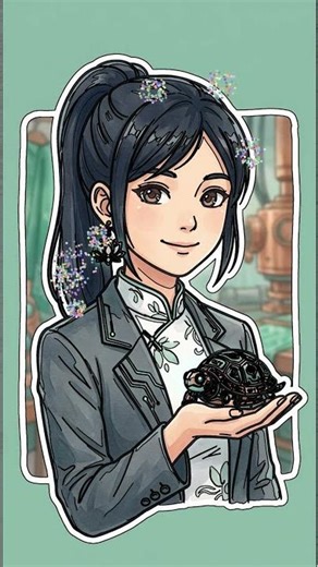 Easy Anime Girl & Steampunk Turtle Drawing! Beginners