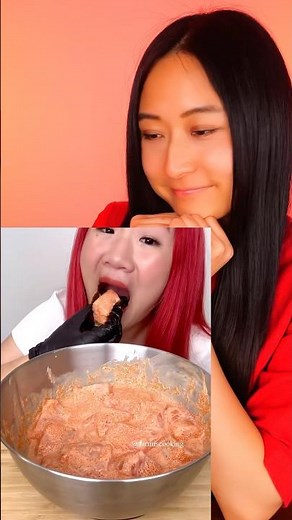 Let’s make spicy tobiko salmon mayo🐟🌶️