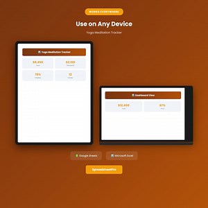 Yoga Meditation Tracker | Dashboard   Achievements | Excel & Google Sheets | 10  Sheets | 200  Formulas | Digital Download - Etsy Canada