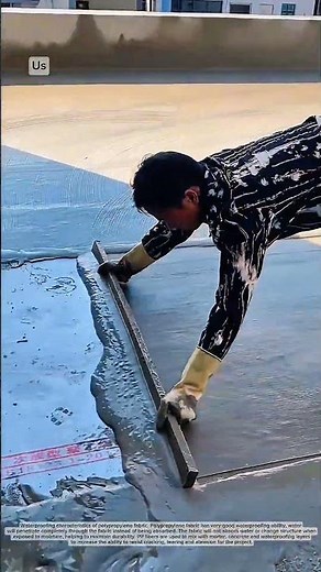 Polypropylene fabric with waterproof mortar for floors