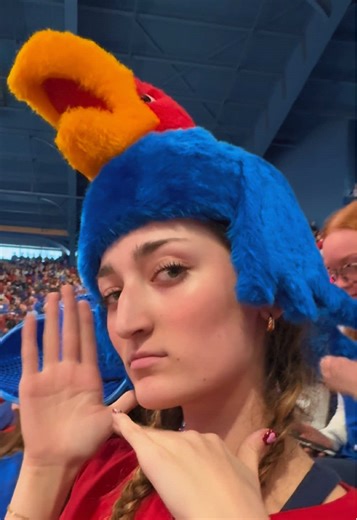 And it worked ✨ @Big & Baby Jay #allenfieldhouse #kubasketball #mogging #rockchalk #collegegameday