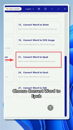 Batch convert Word files to Epub ebooks on Windows