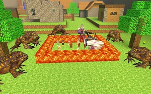 GMOD：用熔浆把汪汪队和迪迦围住蛤蟆怪兽还敢进去吗？