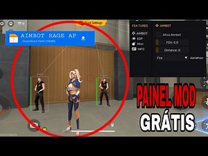 SAIU!!! MOD MENU AIMBOT DISFARÇADO MIRA GRUDA NA CABEÇA ANDROID IOS FREEFIRE PRO LINK MIDIA FIRE