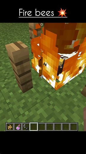Fire Bees 💥 #minecraft #shorts