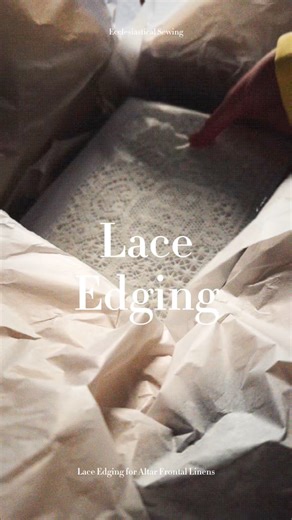 1.3K reactions · 44 shares | Why We Still Hand-Sew Lace in 2025 | Ecclesiastical Sewing | Facebook