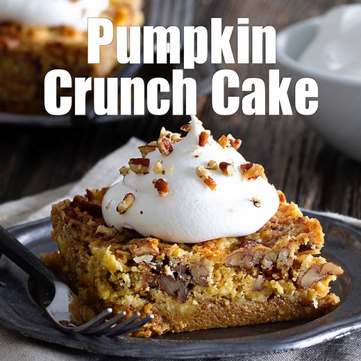 18M views · 20K reactions | Pumpkin Crunch Cake is brimming with fall...