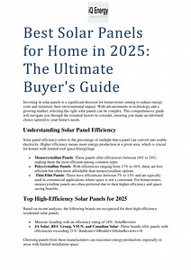Best Solar Panels for Home in 2025: The Ultimate Buyer's Guide - SlideServe