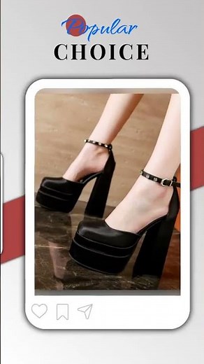 Platform High Heel Ankle Strap Pumps