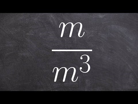 How to use the division property of exponents to simplify