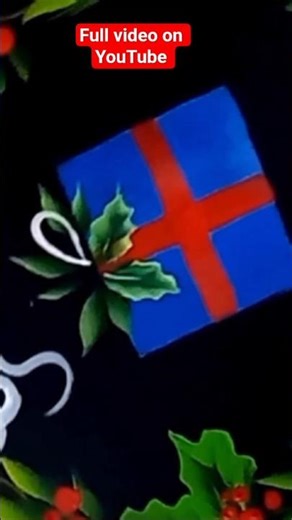 Easy Christmas Painting ideas | Acrylic Painting tutorial #shorts #viralvideo