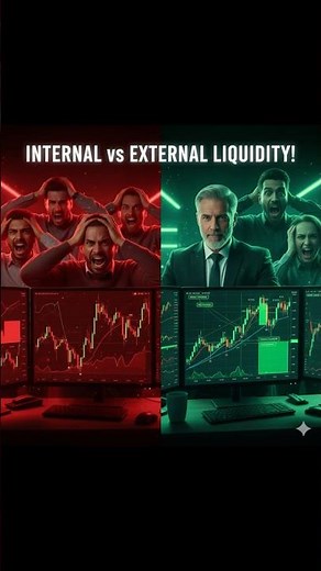 Internal vs External Liquidity Explained | Intraday vs Higher Timeframe Liquidity Traps #trading