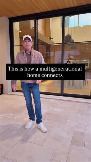 LE Construction LLC on Instagram: "Earlier, we showed you the front entrance centered around the shared courtyard. This is the other arrival. The back entrance connects every generation through a covered patio, all oriented around the pool #leconstructionllc #homebuilder #customhomes #multigenerationalliving #design"