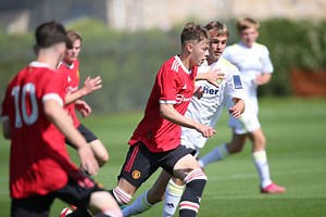 Sam Mather makes Manchester United under-23 debut