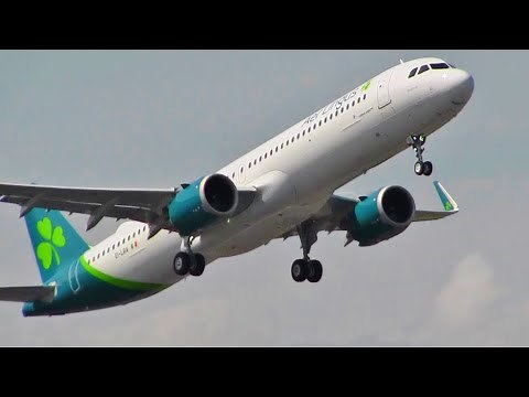 Aer Lingus First Ever Transatlantic A321neo Flight From Dublin Airport