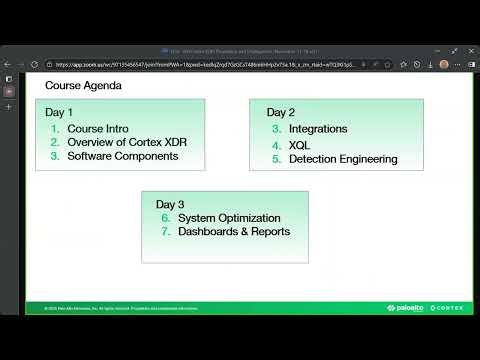 Training Cortex XDR Day1