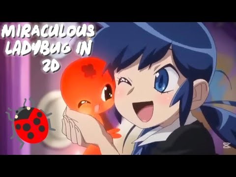 Miraculous ladybug in 2D🐞